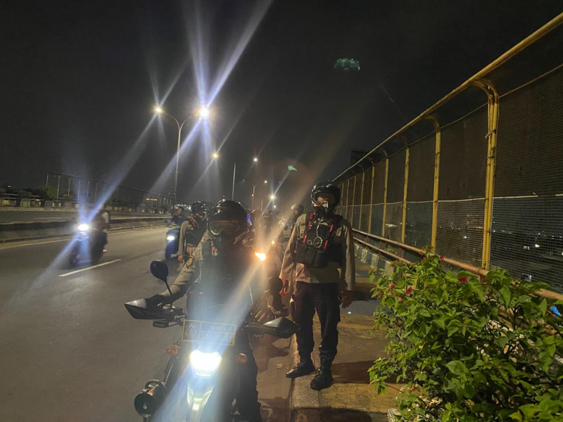 Operasi Kejahatan Jalanan: Personel Gabungan Polres Metro Bekasi Kota Petakan Titik Rawan Tawuran