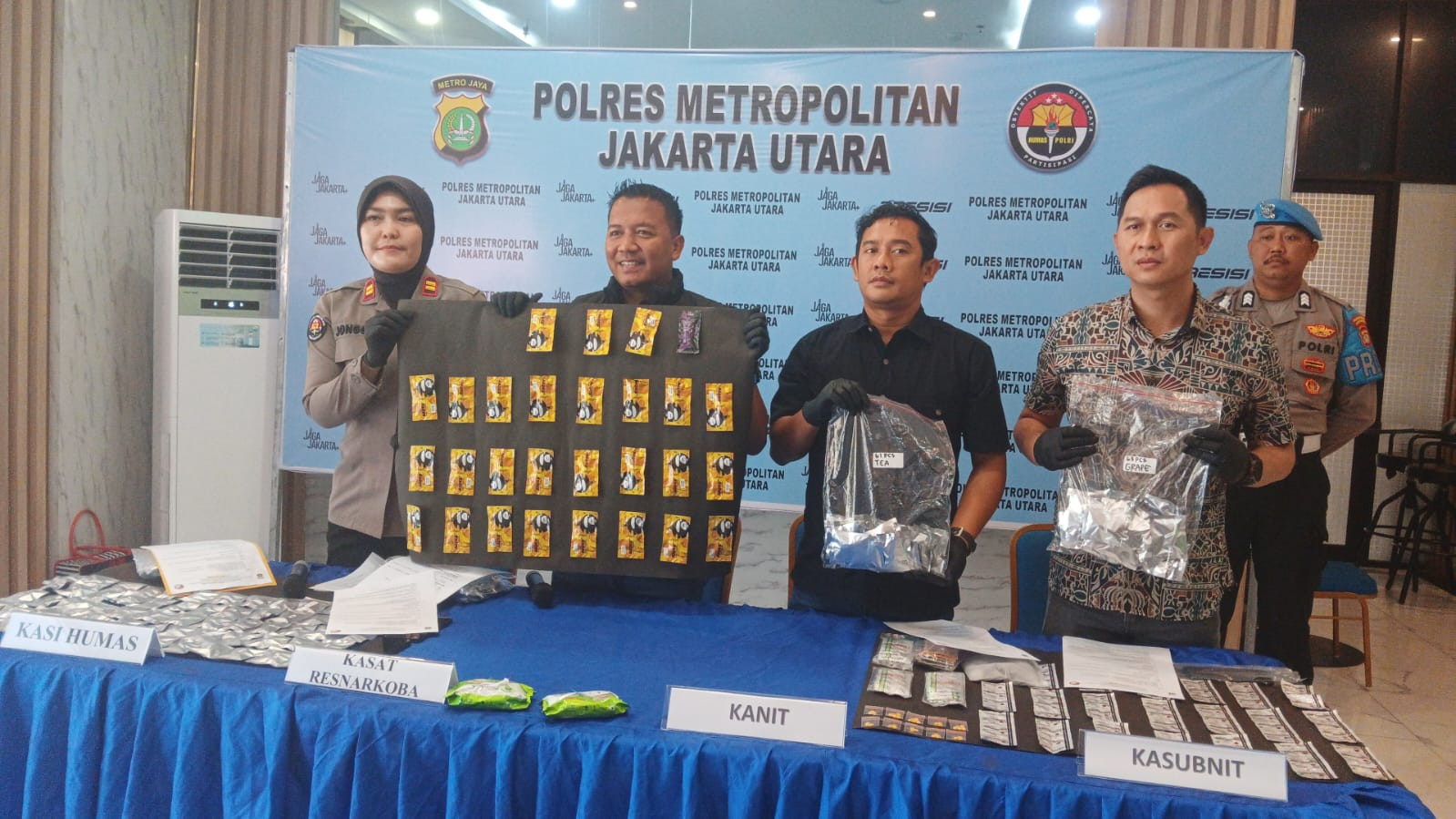 Polres Metro Jakarta Utara Ungkap Peredaran Liquid Vape Mengandung Narkotika Senilai Rp1,5 Miliar
