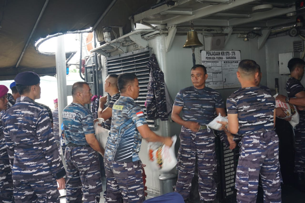 Dankodaeral I Ikuti Vicon Apel Komandan Satuan Dipimpin Kasal, Bahas Kesiapan TNI AL Dalam Penanggulangan Dampak Bencana di Aceh-Sumut