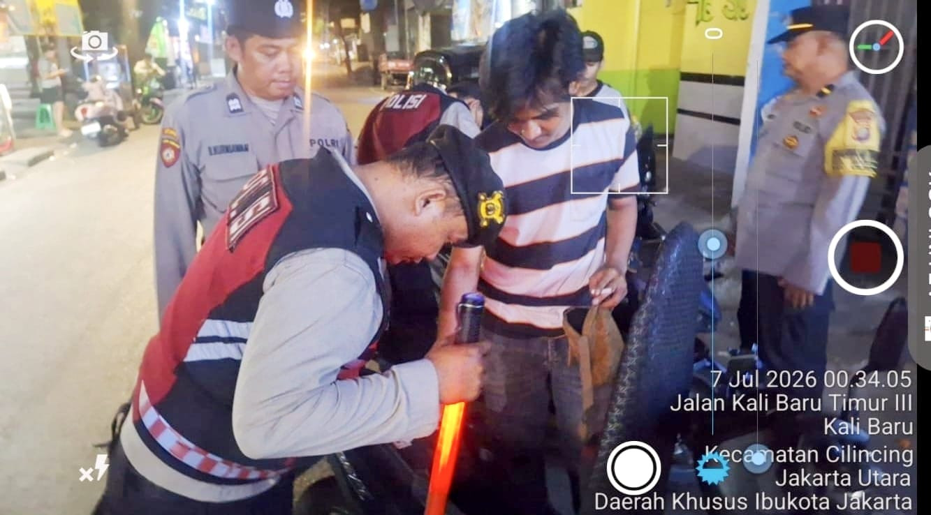 Jaga Jakarta+, Polsek Cilincing Intensifkan KRYD Demi Ciptakan Wilayah Aman