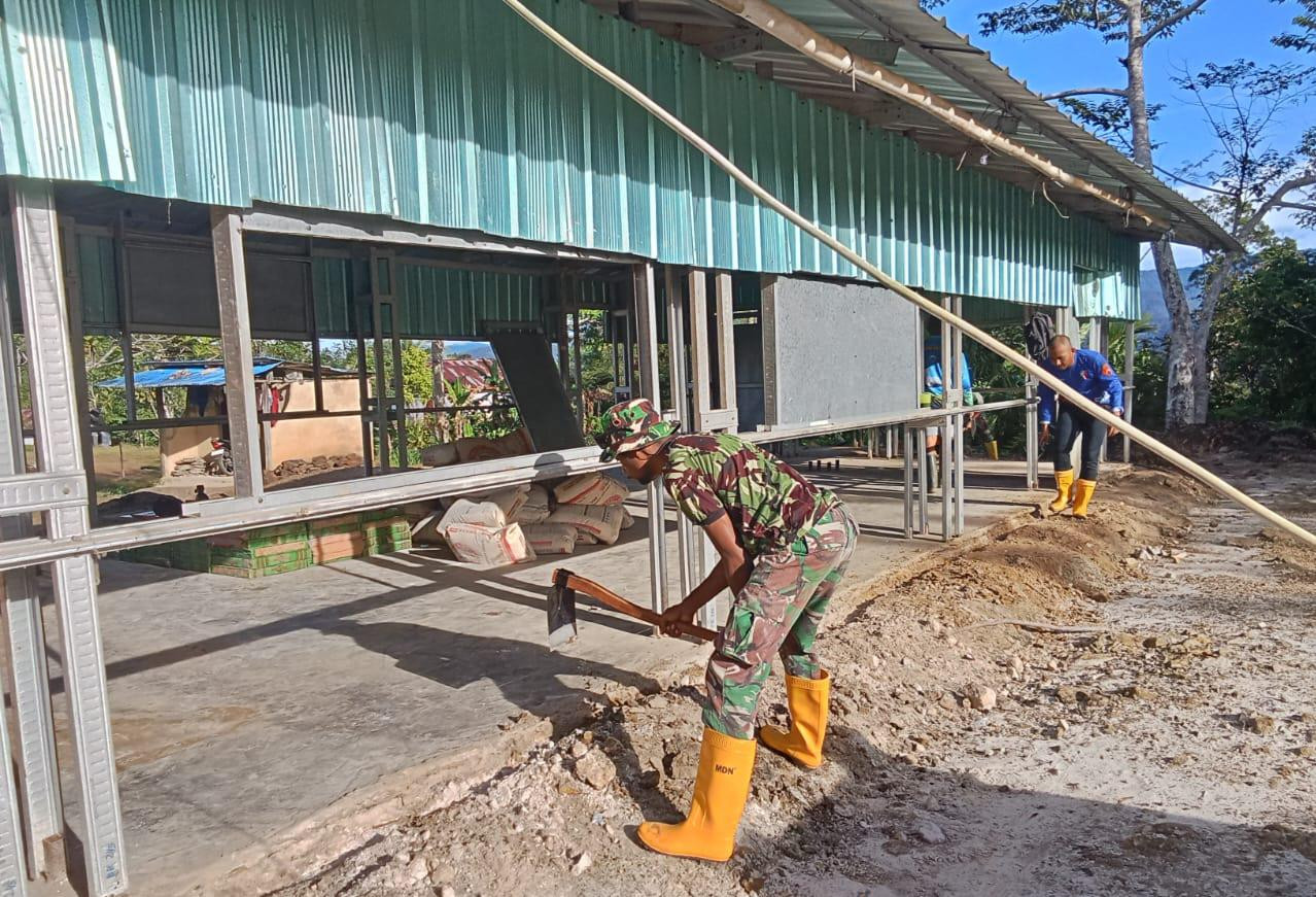TMMD ke-126 di Kampung Babak, Semangat Gotong Royong Terus Mengalir