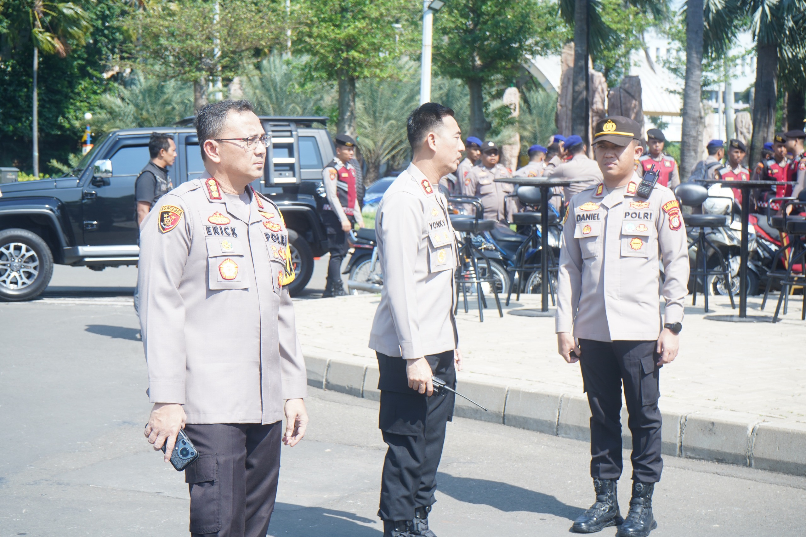 Kapolres Metro Jakarta Utara Tinjau Kesiapan Pospam Lebaran di Ancol