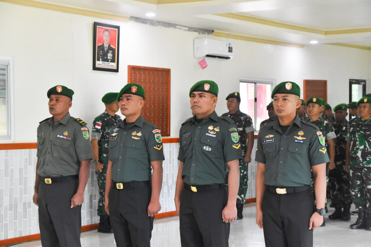 Dandim 1710/Mimika Pimpin Tradisi Korps Pindah Satuan dan Purna Tugas Prajurit