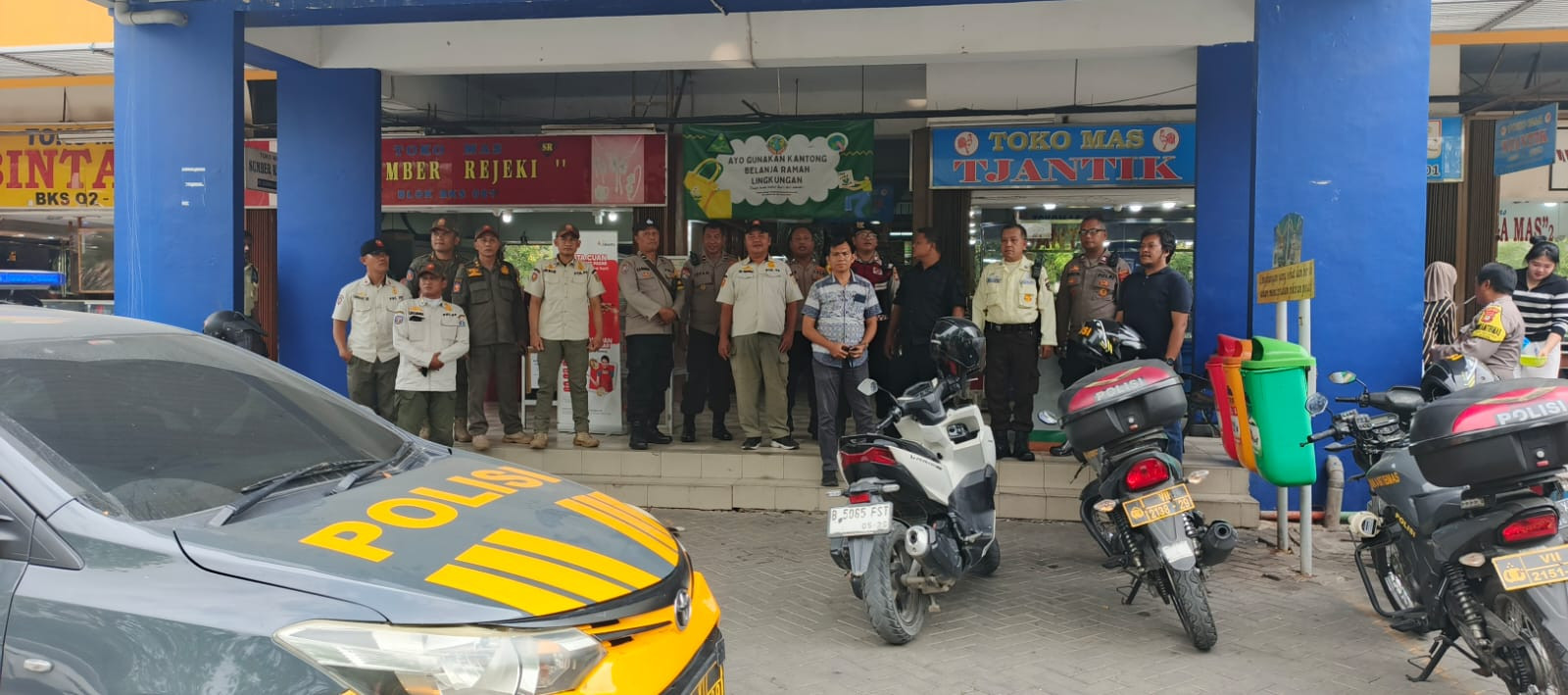 Polsek Koja Gelar Patroli KRYD di Pusat Keramaian dan Sentra Ekonomi