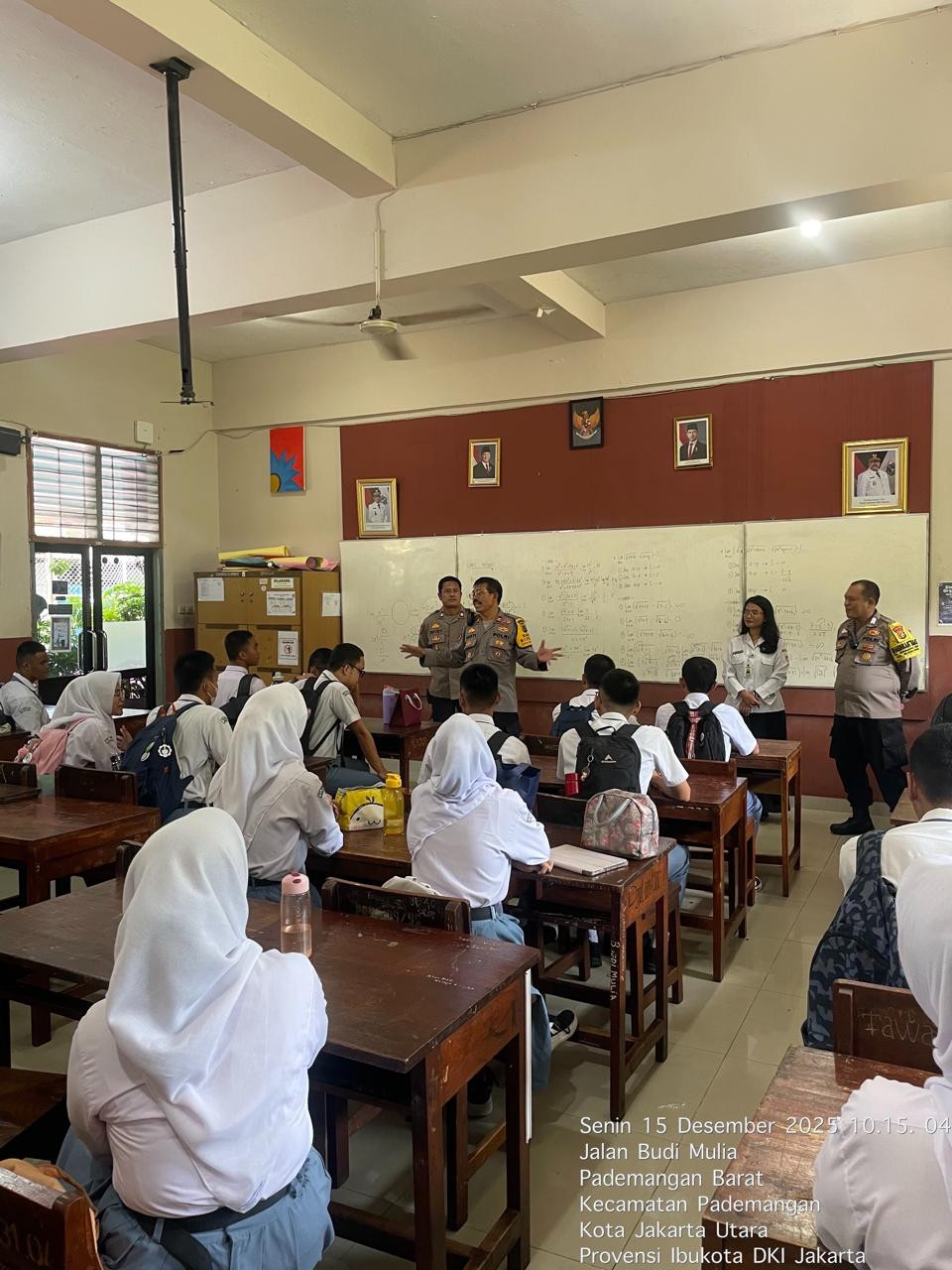 Polsek Pademangan Gelar Police Go To School di SMAN 40 Jakarta, Tekankan Pencegahan Tawuran dan Bijak Bermedsos