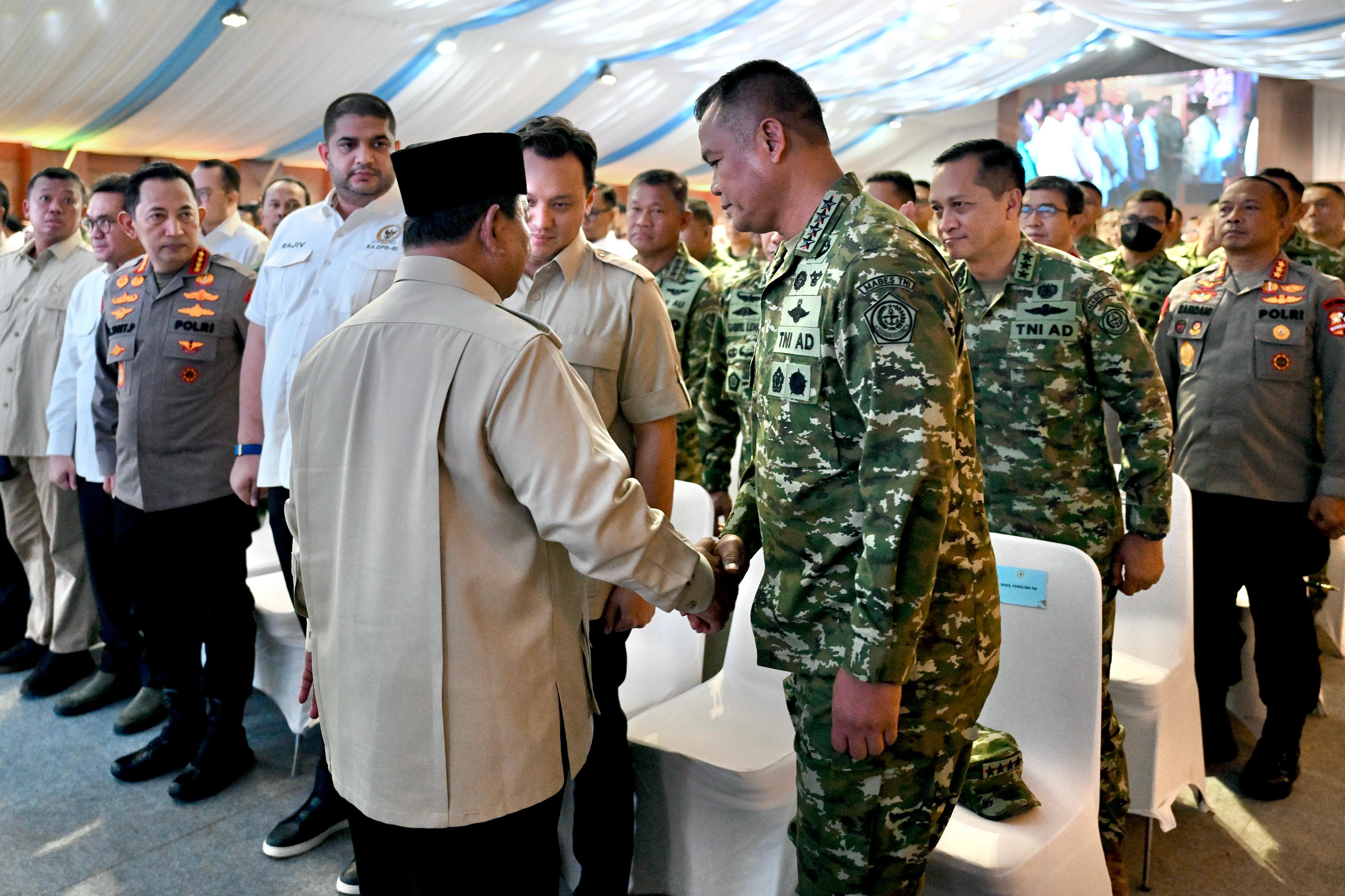 Panglima TNI Dampingi Presiden RI Panen Raya Terpadu TNI, Perkuat Ketahanan Pangan Nasional