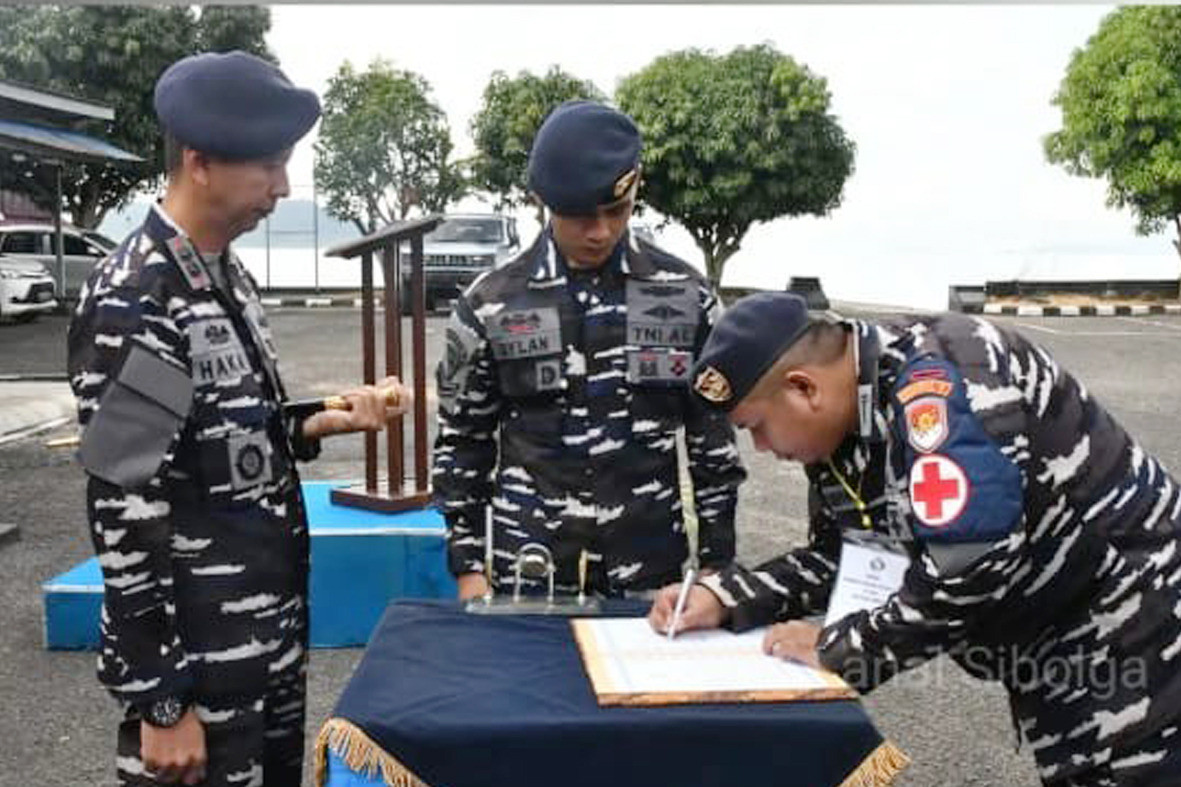 Danlanal Sibolga Tandatangani Pakta Integritas Seleksi Penerimaan Caba dan Cata PK TNI AL Gelombang I TA. 2026 Sub Panda Sibolga