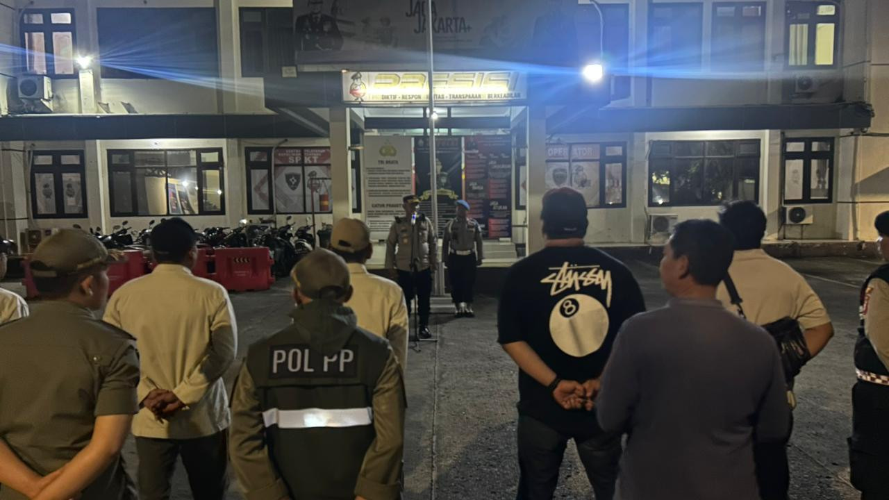 Polsek Koja Gelar Patroli Skala Besar Tengah Malam, Antisipasi Tawuran dan Kejahatan Jalanan
