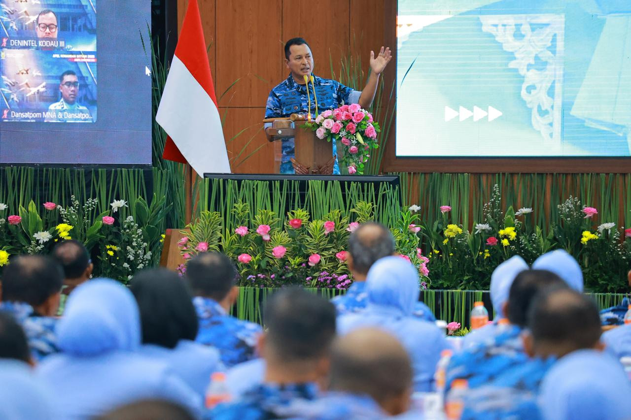Danlanud Sultan Hasanuddin Hadiri Apel Komandan Satuan TNI AU 2025