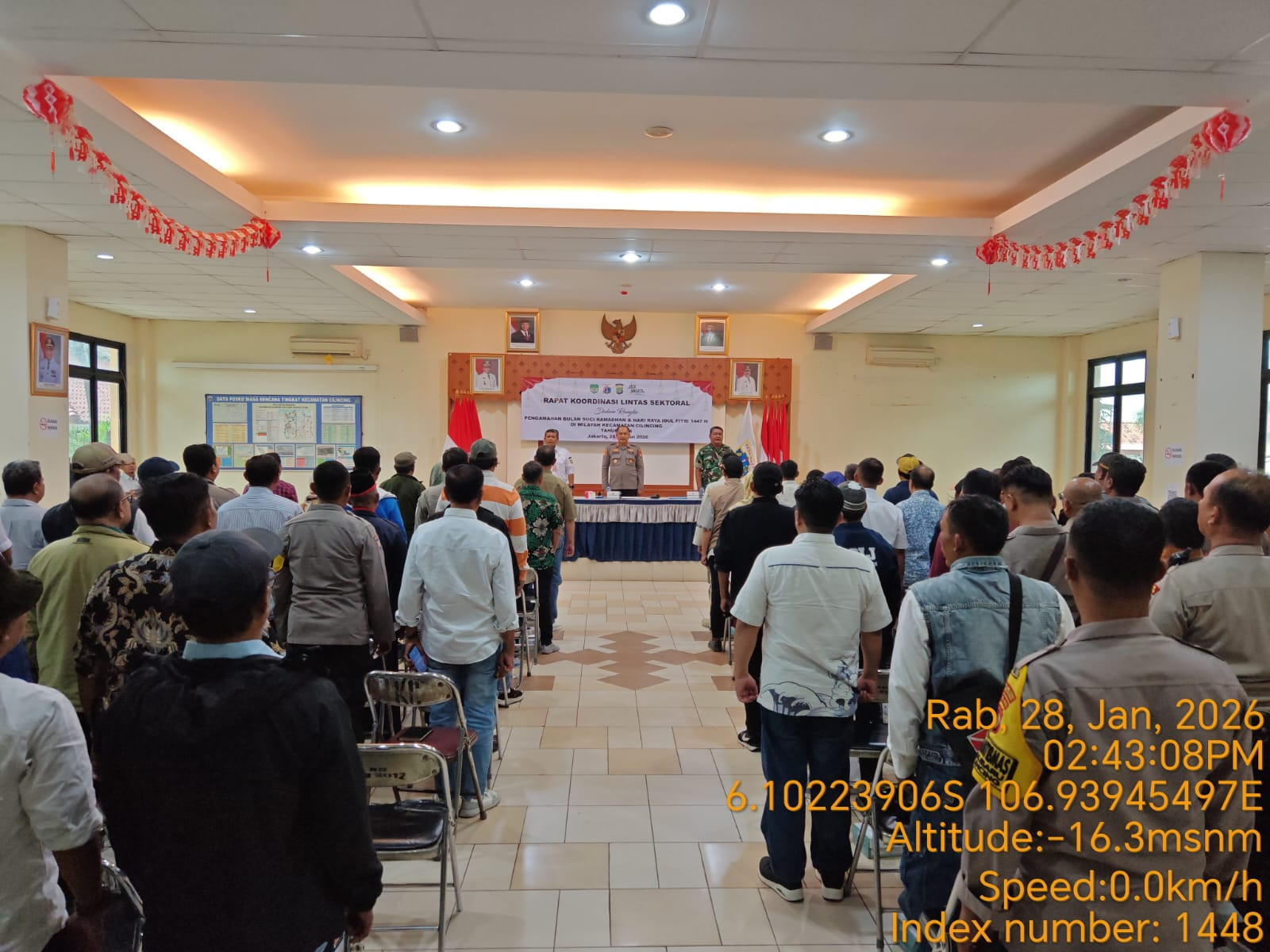 Jelang Ramadhan, Polsek Cilincing dan Forkopimcam Cilincing Gelar Rapat Koordinasi Pengamanan Wilayah