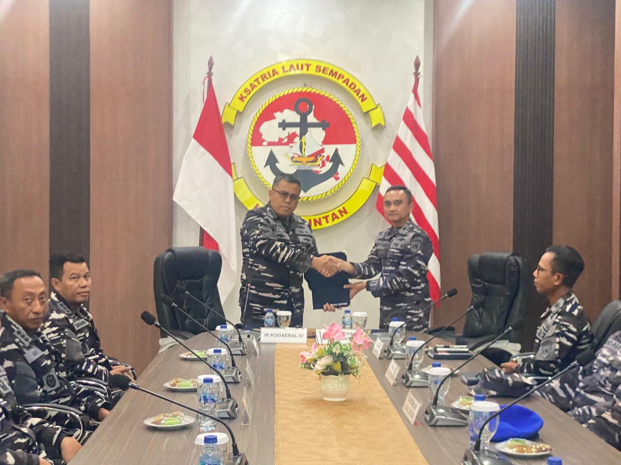 Taklimat Akhir Audit Kinerja dan Ketaatan Itkodaeral IV di Lanal Bintan