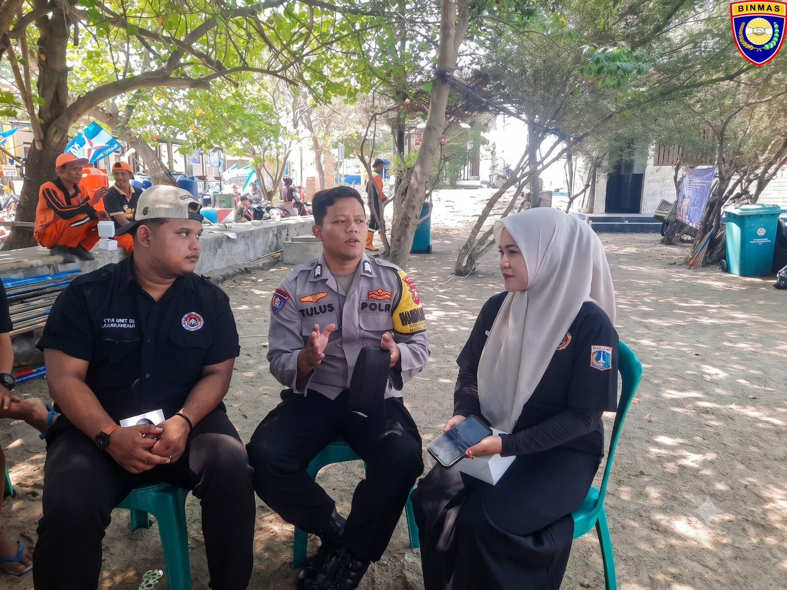 Jakarta On The Spot di Pulau Lancang, Bhabinkamtibmas Ajak Warga Manfaatkan Layanan Polri 110