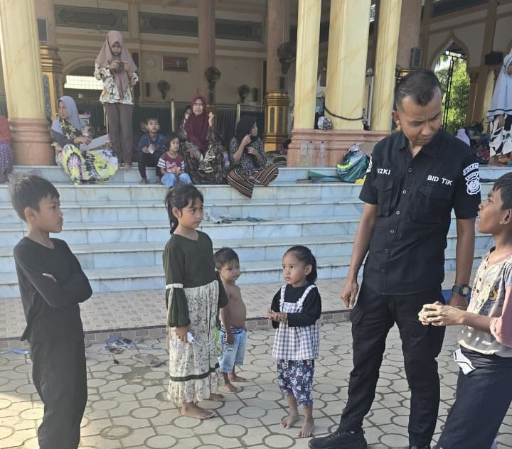 Bidang TIK Polda Aceh Hadirkan Wontech WiFi Polri di Masjid Jamik Kuta Blang Bireuen