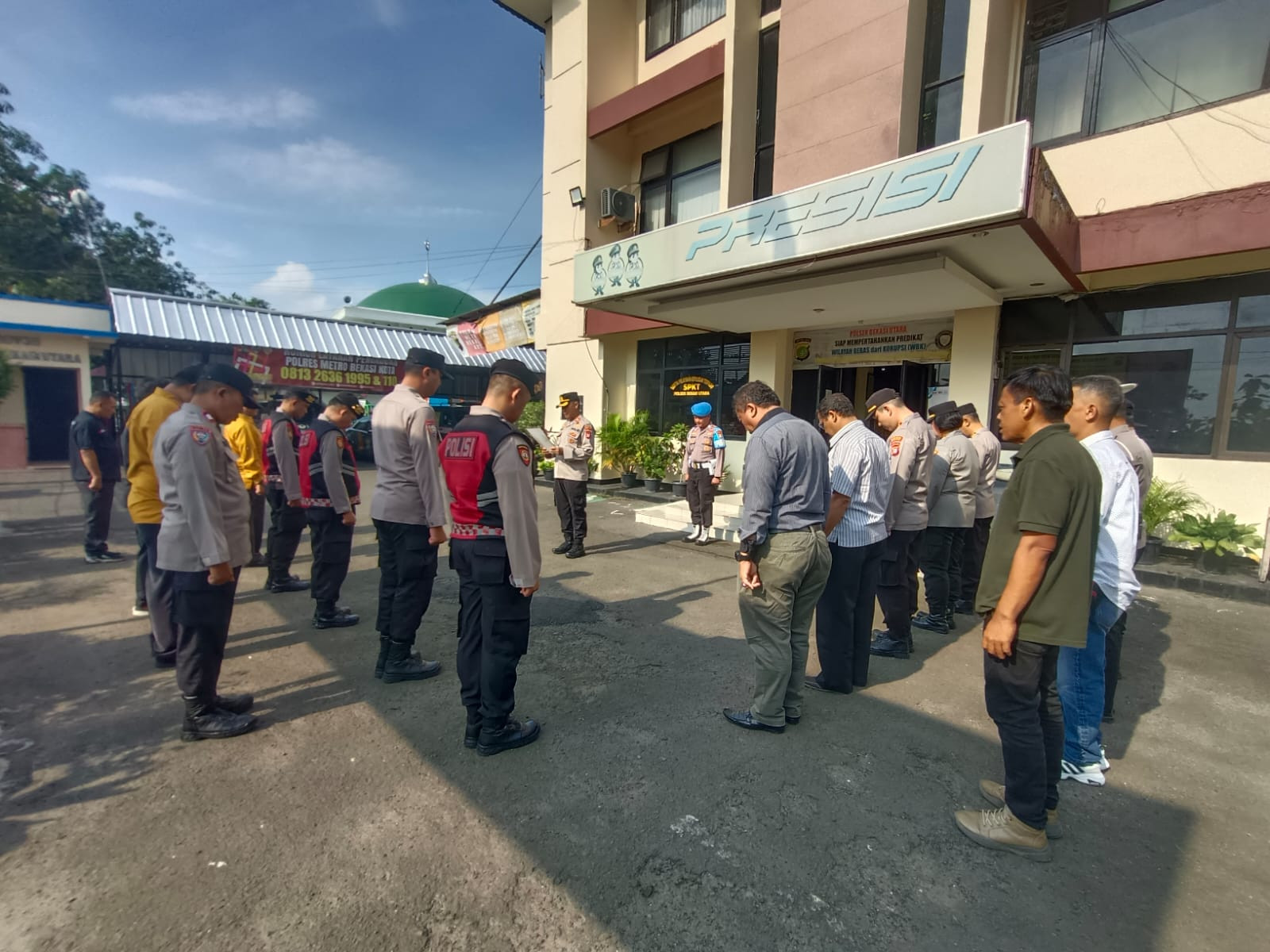 APEL PAGI PERSONEL POLSEK BEKASI UTARA