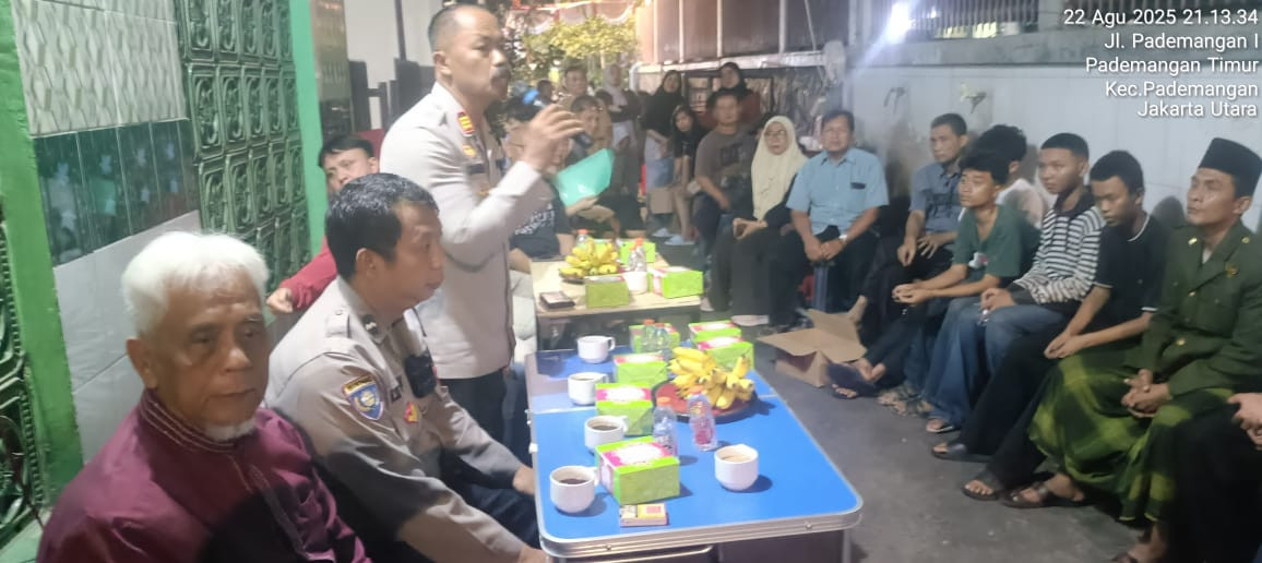 Polsek Pademangan Gelar Rapat Koordinasi Kamtibmas, Warga RW 04 Apresiasi Sinergi Polisi dan Masyarakat