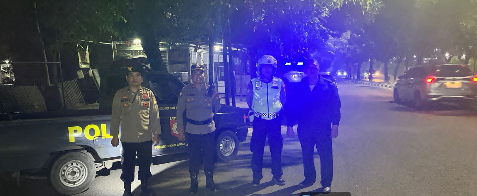 Cegah Tawuran, Polsek Bekasi Barat Gelar Razia Stasioner dan Patroli Mobile