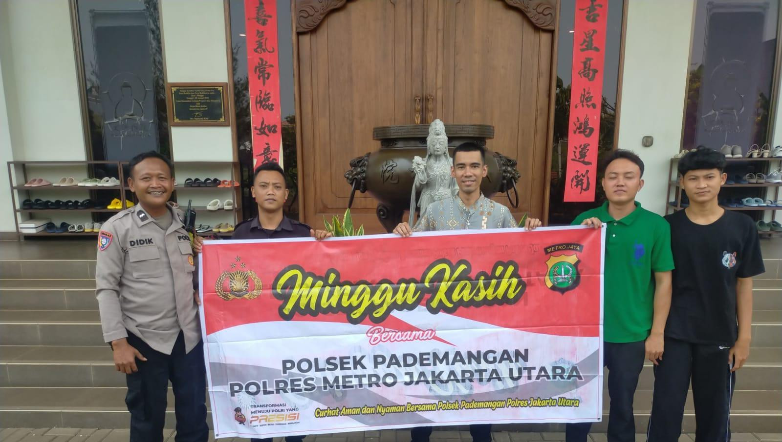 Polsek Pademangan Gelar "Minggu Kasih" di Yayasan Prajna Chan Monastery, Perkuat Komunikasi dan Kepercayaan Publik