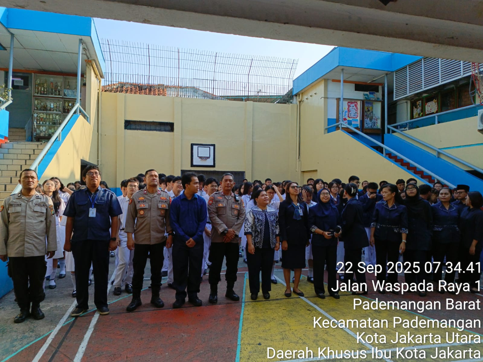 Polsek Pademangan Gelar Police Go to School, Sosialisasi Bahaya Narkoba di Sekolah Fajar Indah