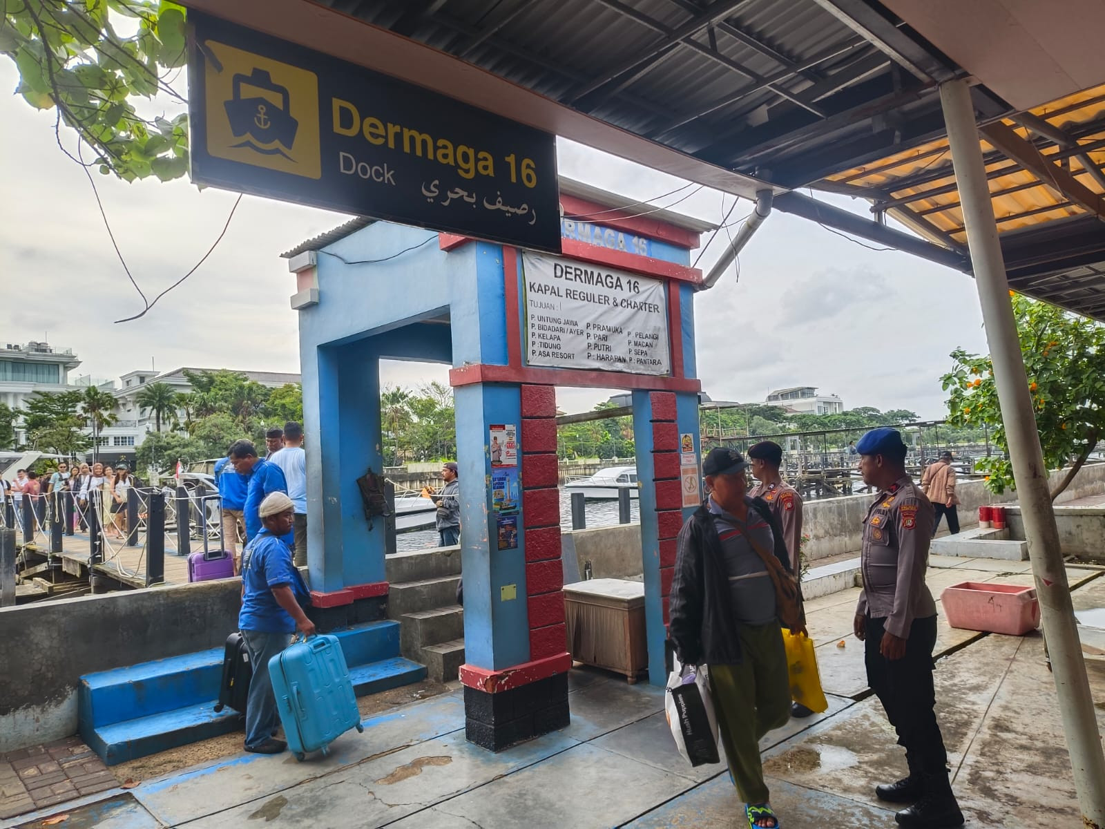 Strong Point di Dermaga Kepulauan Seribu, Polisi Hadir Pastikan Penyeberangan Aman dan Nyaman