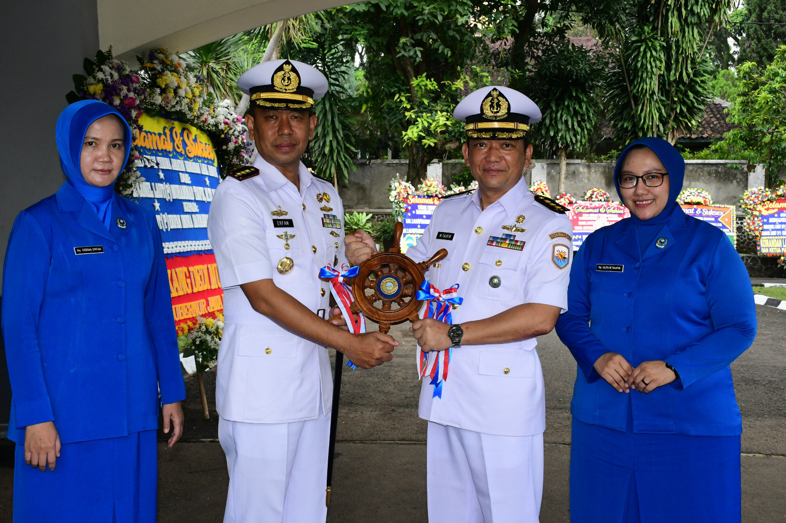 Tongkat Kepemimpinan Komandan Pangkalan TNI Angkatan Laut  Bandung Resmi Dijabat Kolonel Laut (P) Erfan Indra Darmawan