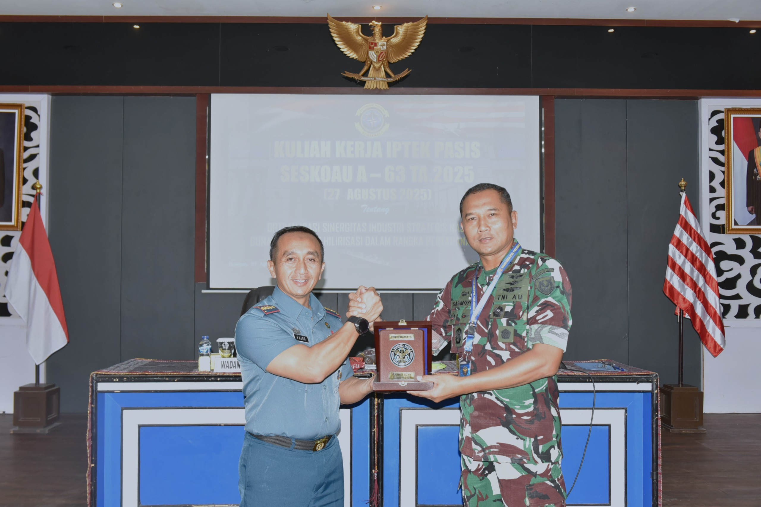 Kodaeral I Terima Kunjungan Kuliah Kerja Iptek Pasis Seskoau A-63 TP 2025