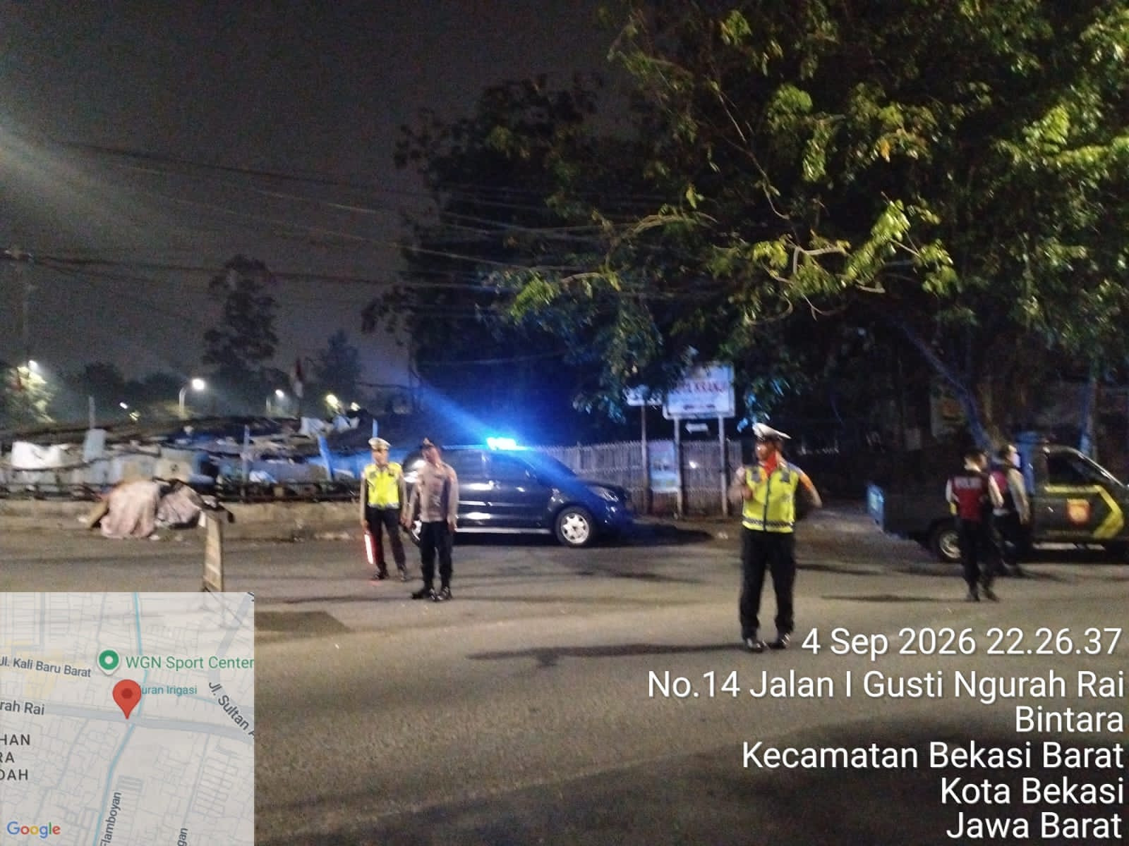 Cegah Tawuran dan Kejahatan Jalanan, Polsek Bekasi Barat Gelar Patroli dan Razia Stasioner
