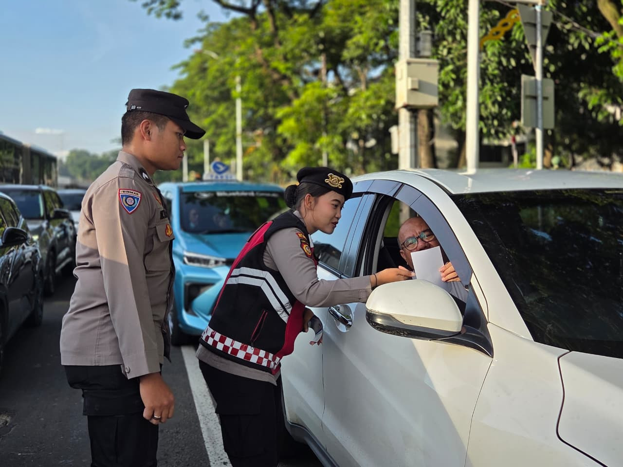 Operasi Keselamatan Jaya 2026, Polisi Edukasi Pelajar dan Pengguna Jalan di Senayan