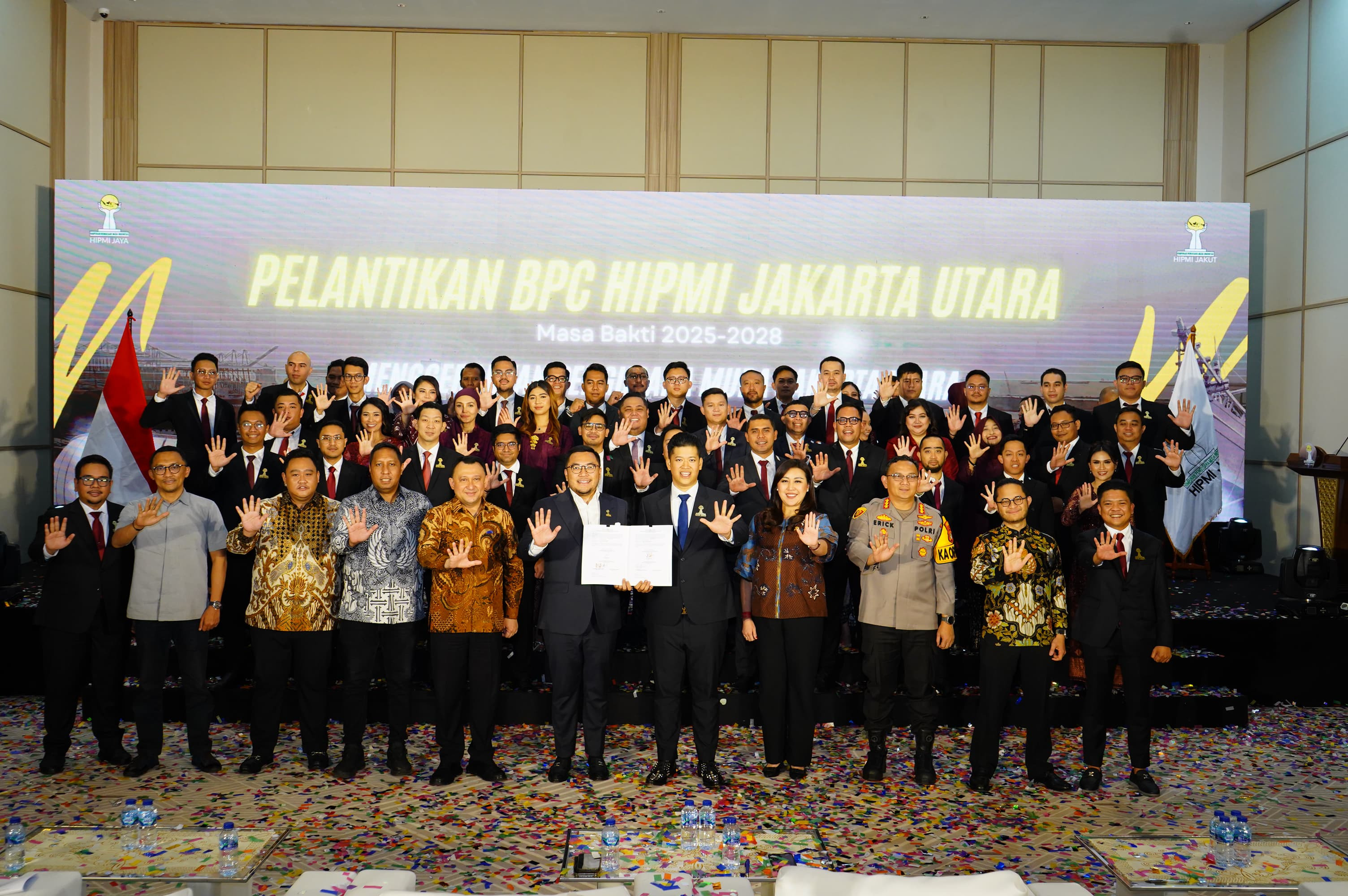 Polsek Metro Penjaringan Amankan Pelantikan Pengurus HIPMI Jakarta Utara 2025–2028
