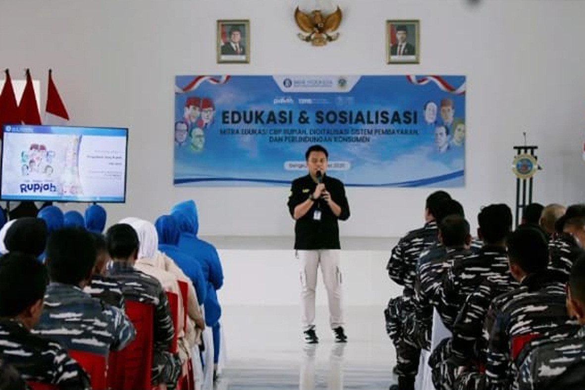 Perkuat Nasionalisme, Personel Lanal Bengkulu Ikuti Sosialisasi Cinta Rupiah