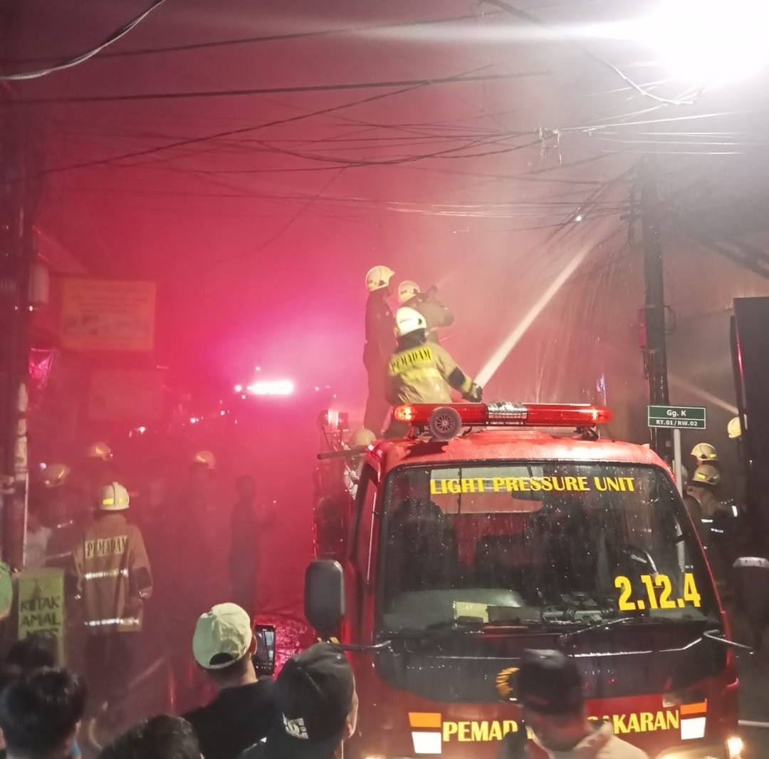 Gudang  Material di Koja Terbakar, Polisi Pastikan Tidak Ada Korban Jiwa