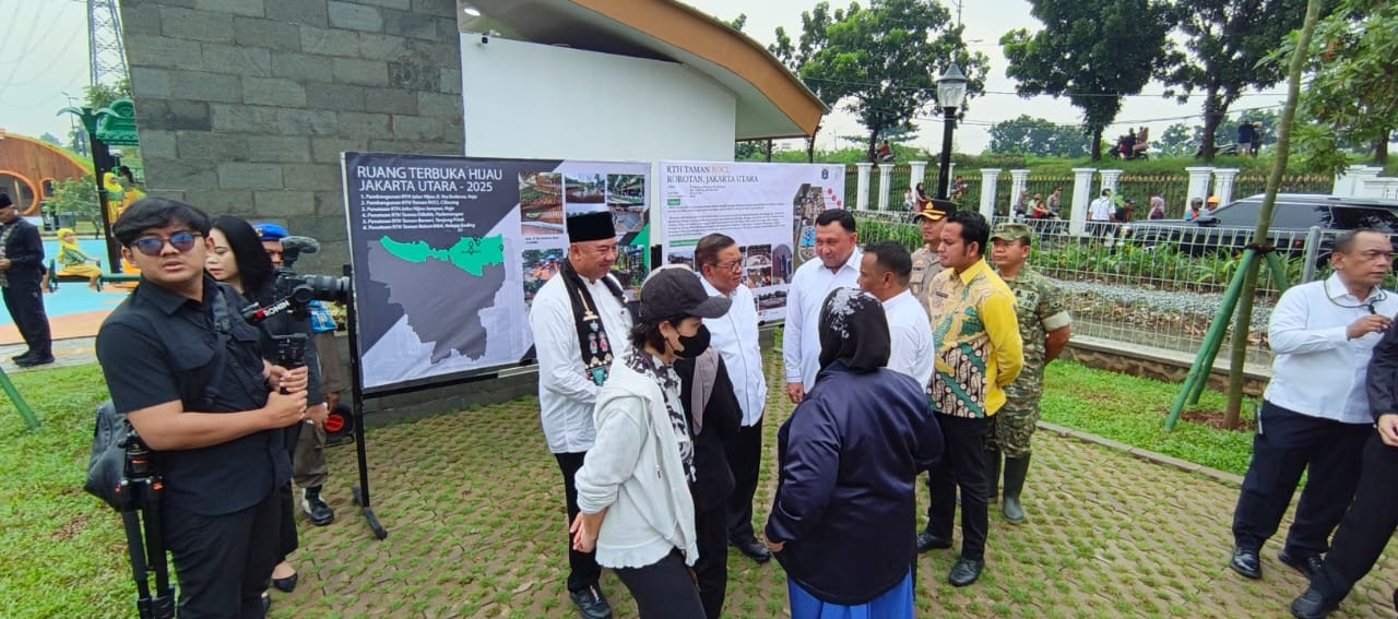 Polres Metro Jakarta Utara Gelar Pengamanan Gubernur DKI Jakarta Resmikan Taman Kelinci Roci di Cilincing