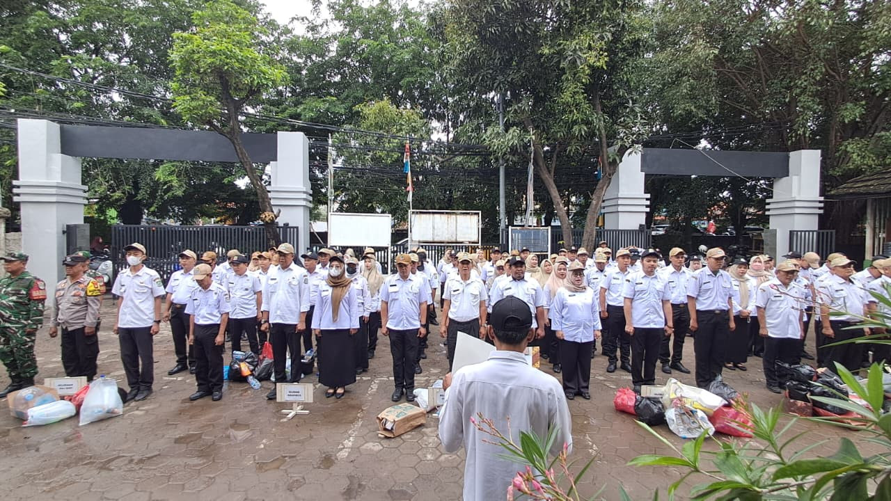 APEL GABUNGAN DAN MINGGON KALIBARU TINGKAT KECAMATAN MEDAN SATRIA BERJALAN AMAN DAN KONDUSIF
