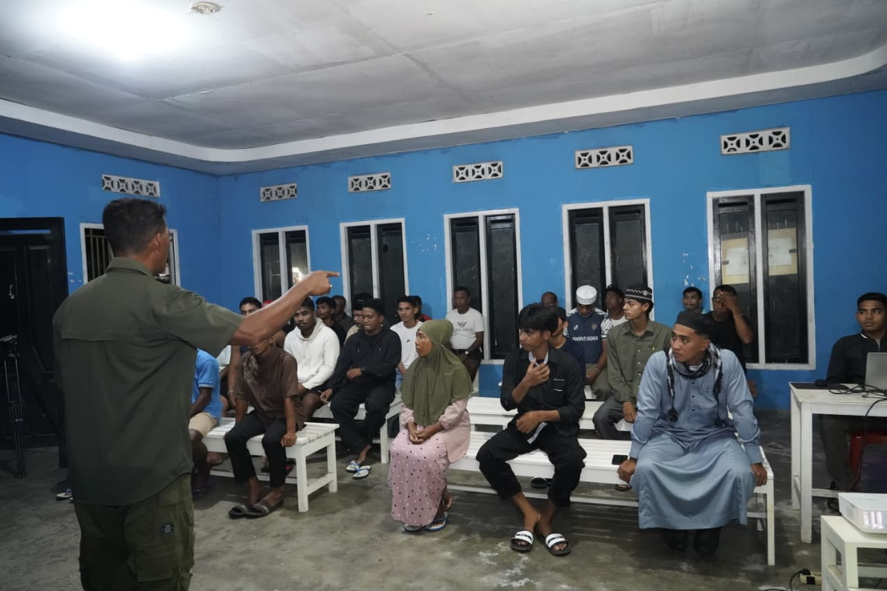 Satgas TMMD Ke-127 Kodim 1514/Morotai Gelar Penyuluhan Bahaya Radikalisme dan Kesehatan di Daruba Pantai