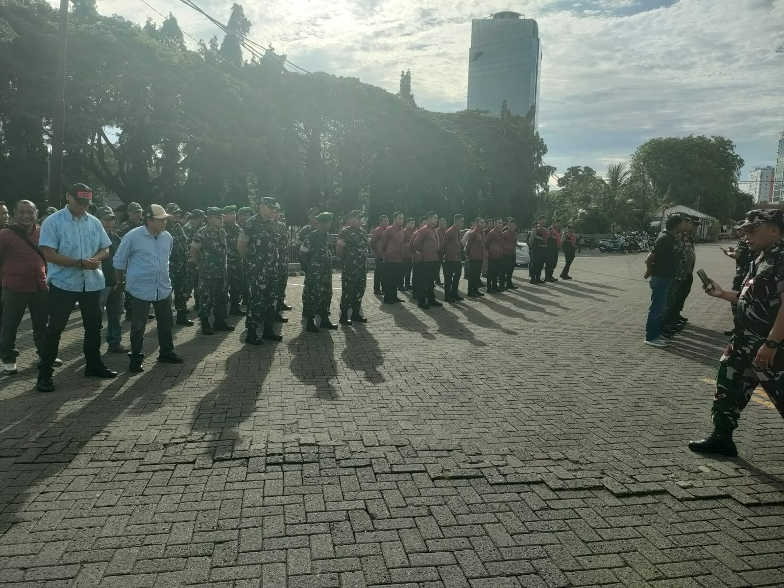 Antisipasi Pengamanan VVIP, TNI–Polri Gelar Apel Pengamanan Resepsi Pernikahan di Balai Samudera