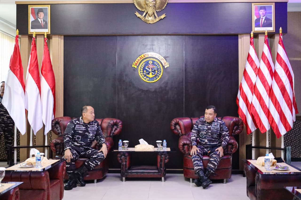 Perkuat Kedaulatan Maritim, Dankodaeral IX Ambon Terima Courtesy Call Danguspurla Koarmada III