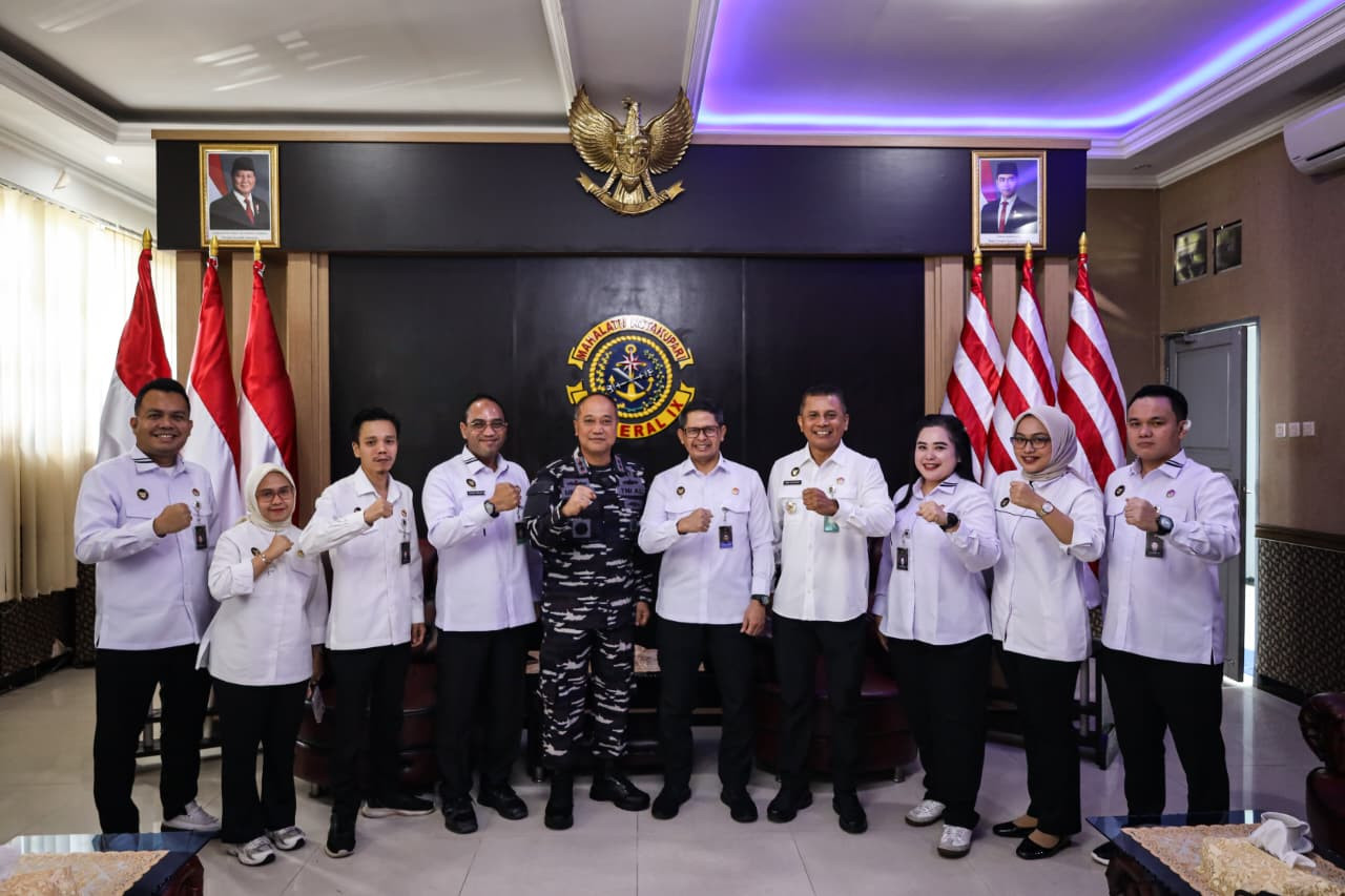 Dankodaeral IX Ambon Terima Courtesy Call Tim Kemenko Polkam