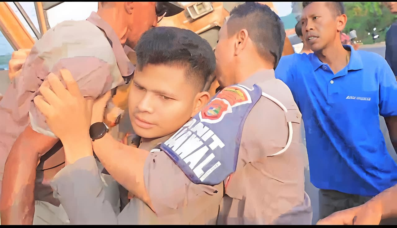 Polisi dan Warga Berhasil Hentikan Truk Rem Blong, Cegah Korban Jiwa di Tulang Bawang