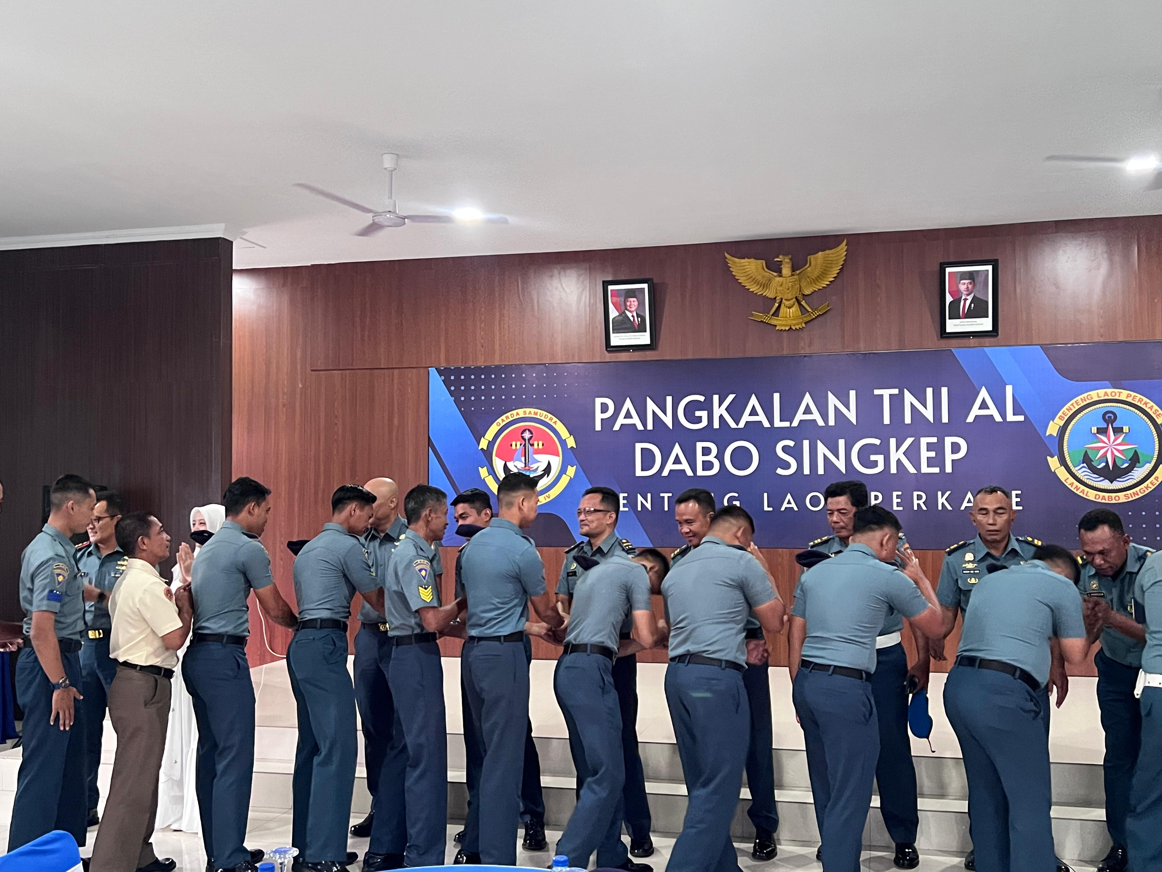 Lanal Dabo Singkep Gelar Halal Bihalal Bersama Seluruh Personel Dalam Suasana Penuh Kekeluargaan