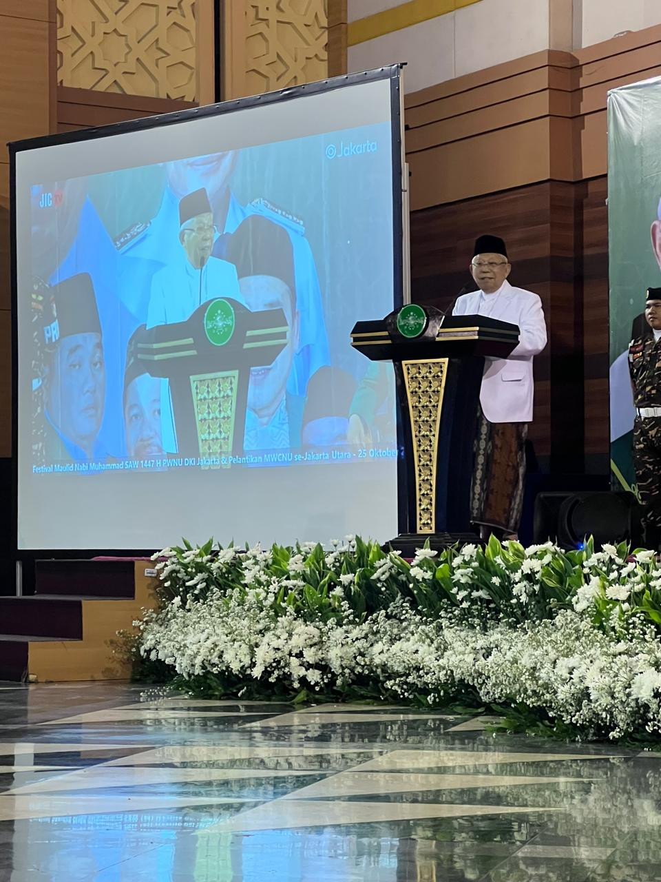 Kasatbinmas Polres Priok Hadiri Acara Hari Santri 2025 dan Pelantikan Pengurus MWC NU se-Jakarta Utara