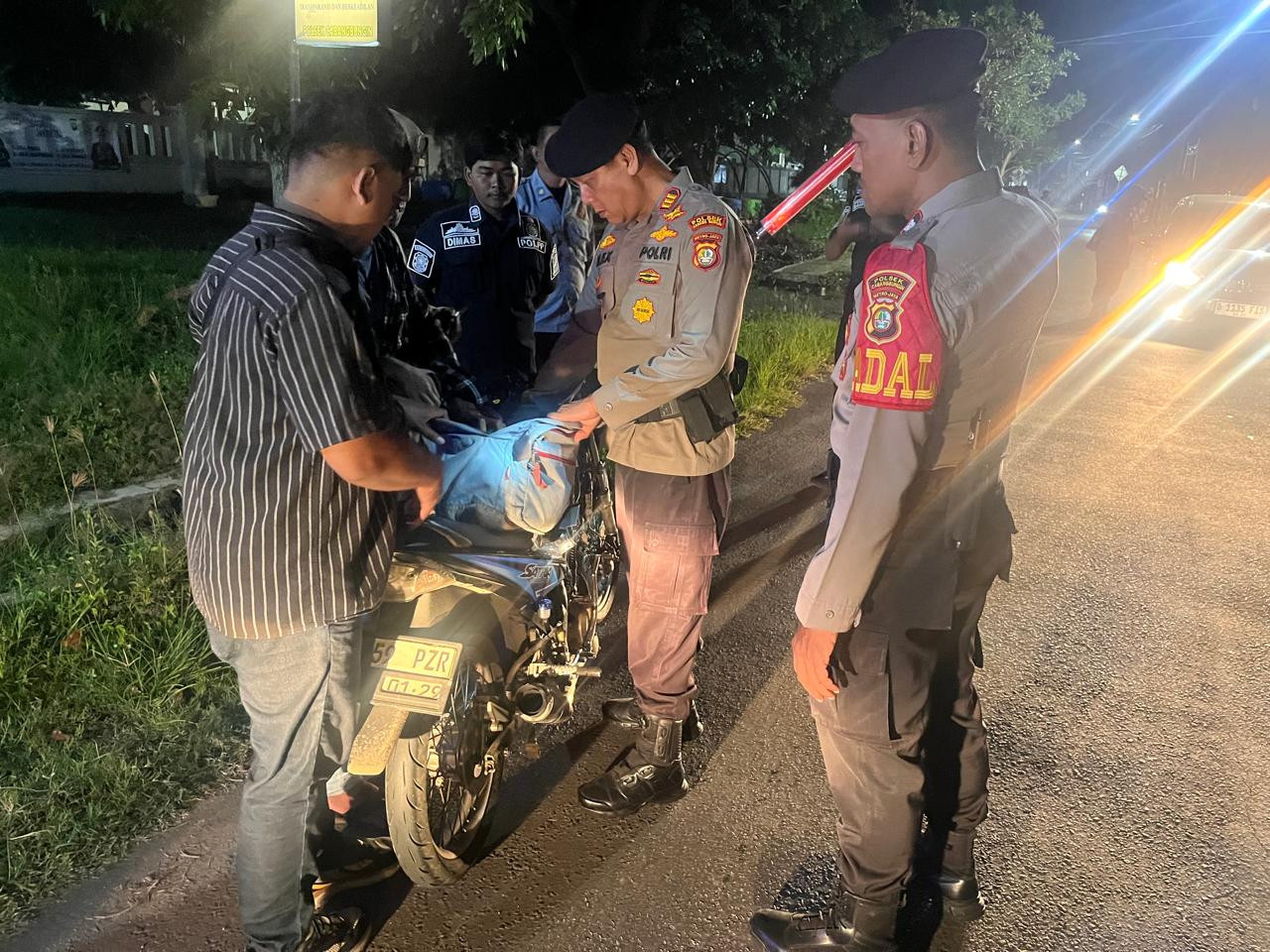 Polsek Cabangbungin Gelar Operasi Kejahatan Jalanan, 1 Motor Diamankan