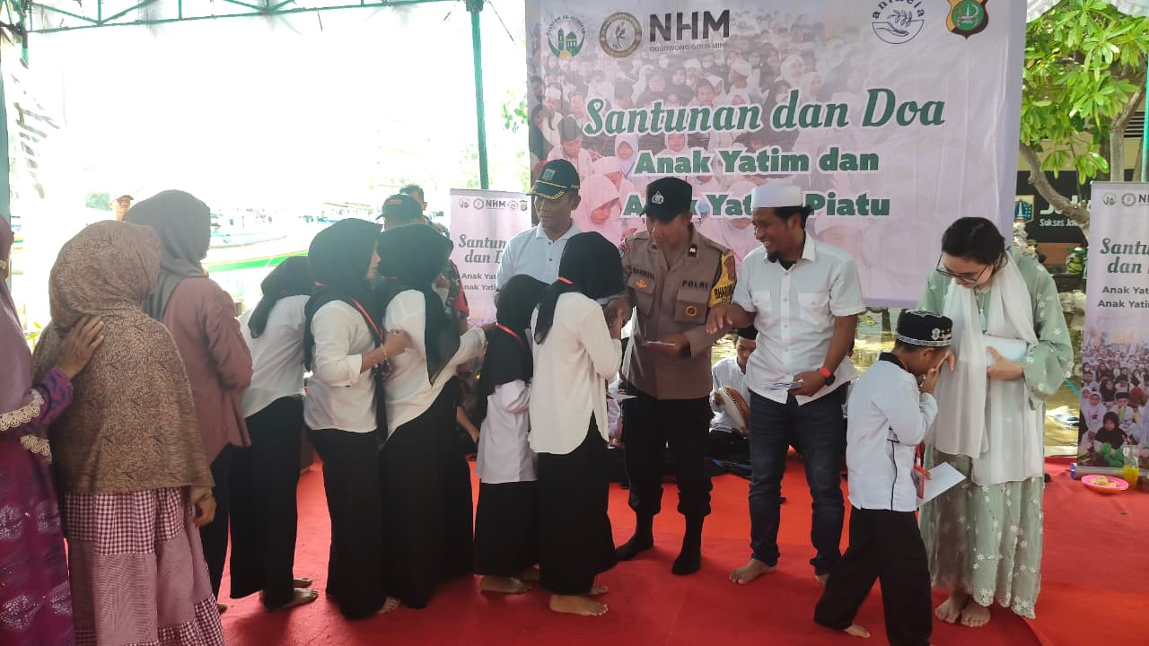 Santunan 181 Anak Yatim di Kepulauan Seribu Utara, Polsek dan Antheia Project Hadirkan Kebahagiaan di Pagi Pulau