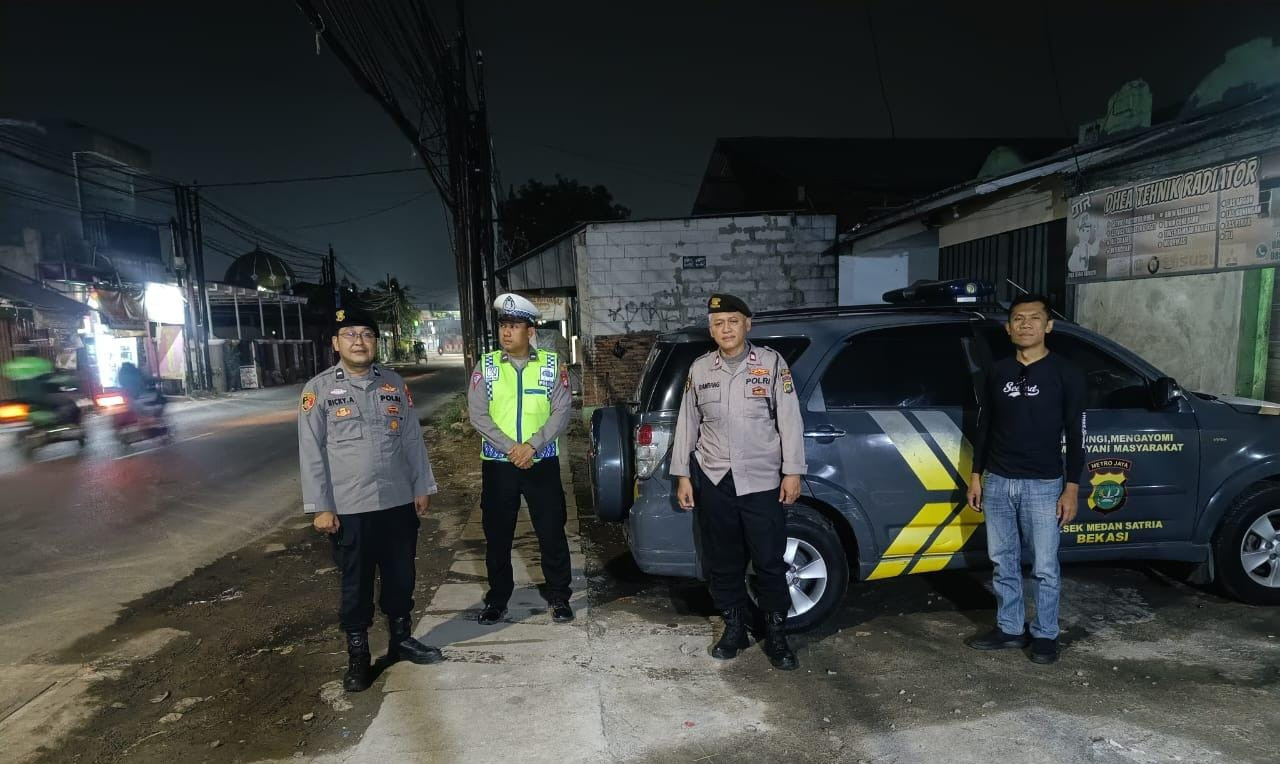 Patroli Bersama Polsek Medansatria Dalam Rangka Aman Nusa 1