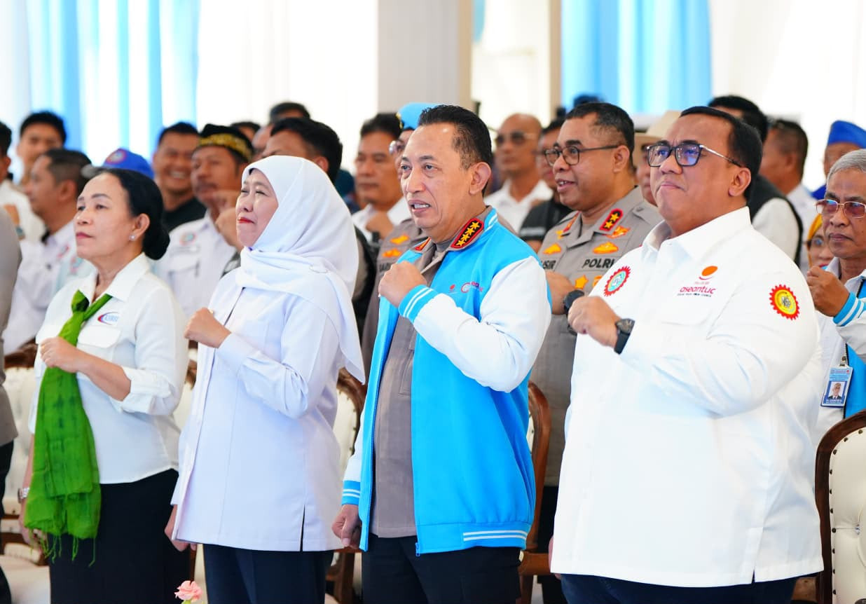 Kapolri Dorong Buruh Pengusaha Terus Dialog:Kesejahteraan Pekerja dan Dunia Usaha Kepentingan Bersama