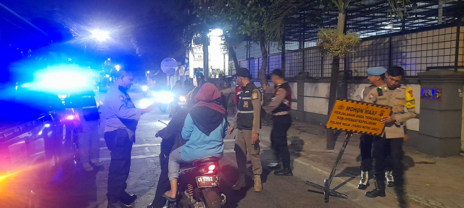 Polsek Koja Gelar Patroli KRYD untuk Antisipasi Tawuran dan Kejahatan Jalanan