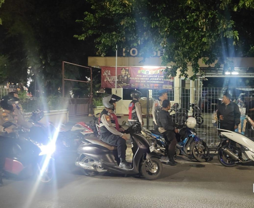 Patroli Malam Polsek Pademangan, Tekan Potensi Tawuran dan Balap Liar