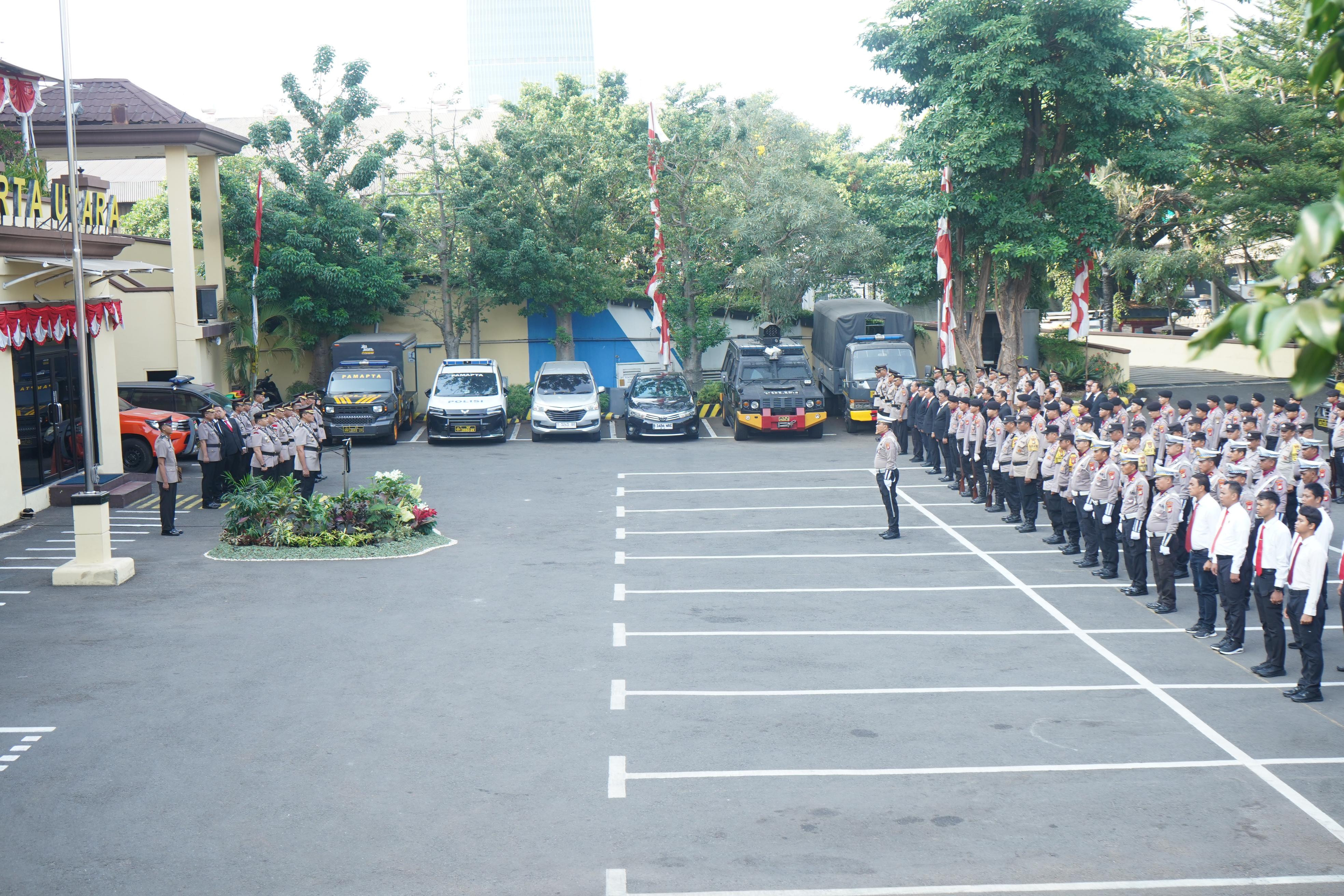 233 Personel Polres Metro Jakarta Utara Ikuti Upacara Hari Juang Polri