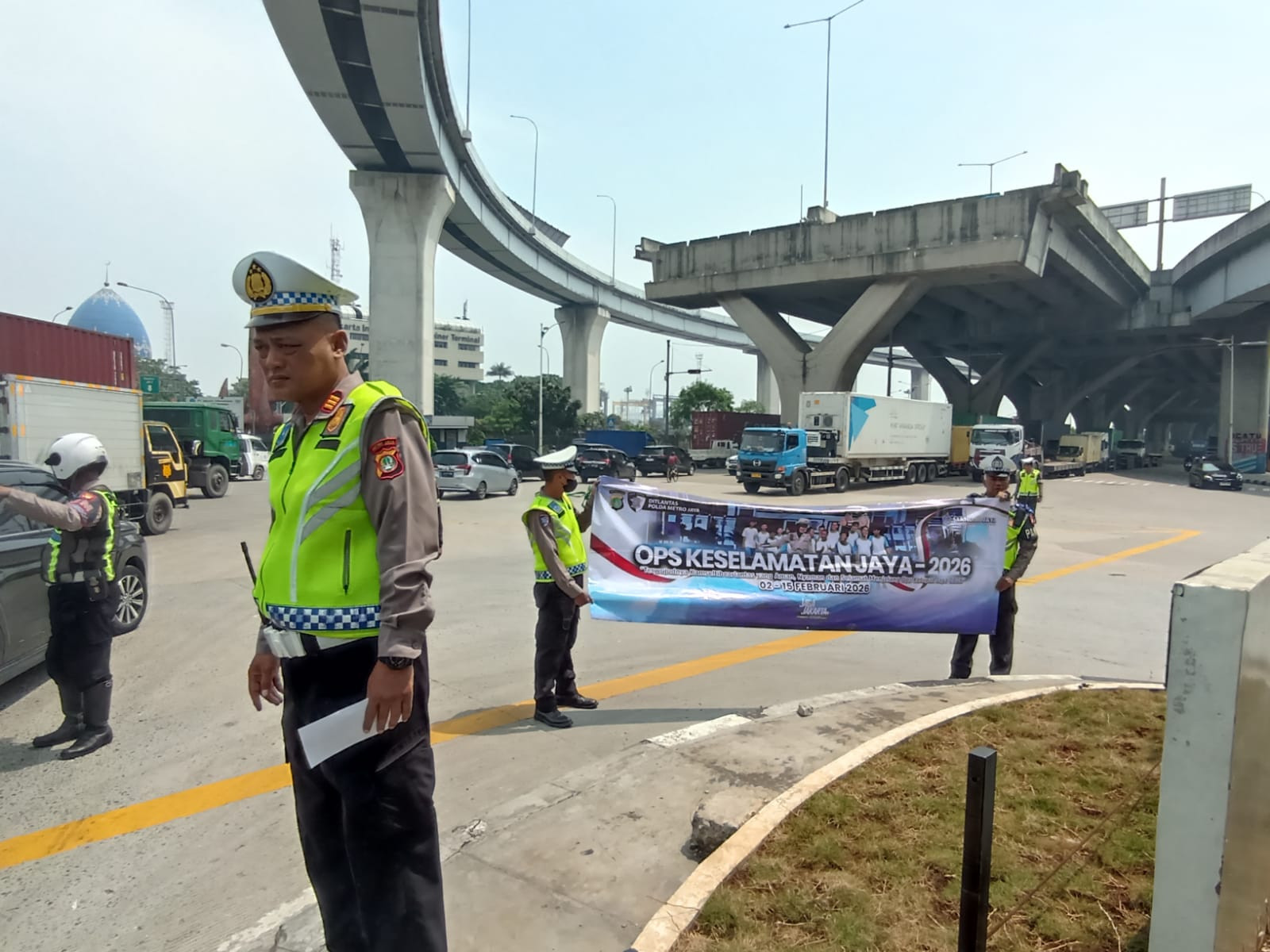 Ops Keselamatan Jaya 2026, Satlantas Jakarta Utara Intensifkan Patroli dan Edukasi di Kawasan Pelabuhan