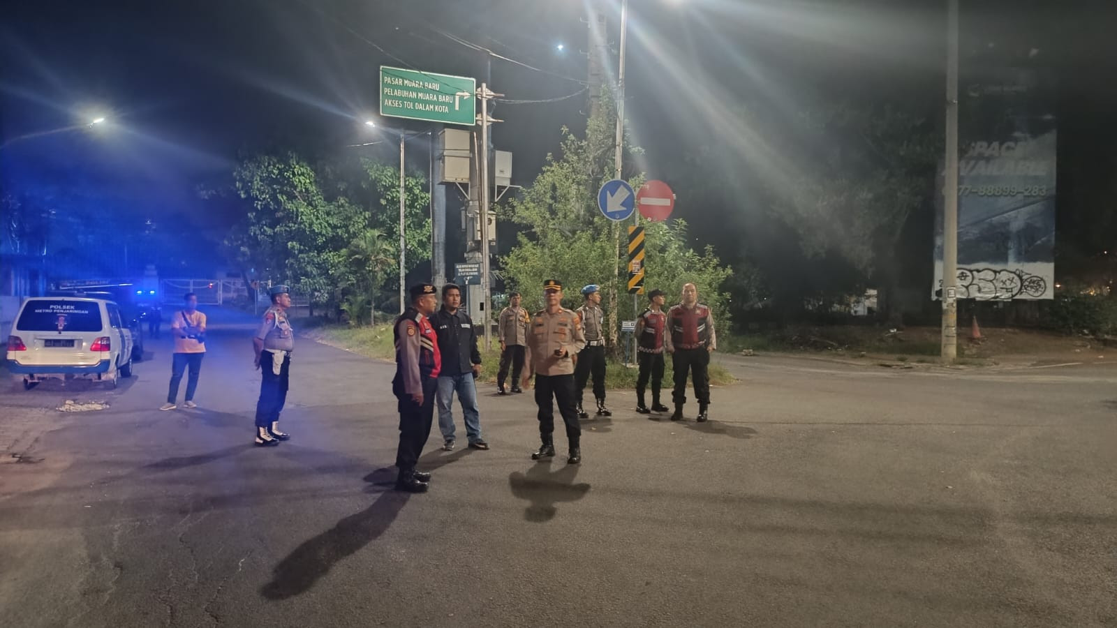 Polsek Metro Penjaringan Gelar KRYD Tengah Malam, Antisipasi Tawuran dan Kejahatan Jalanan