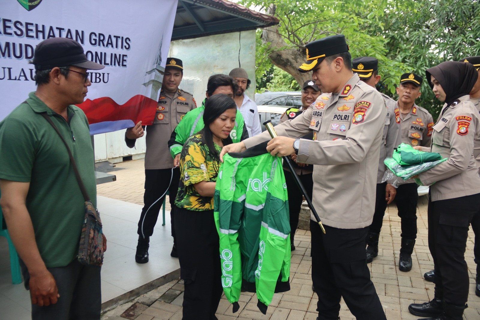 Polres Kepulauan Seribu Gelar Pemeriksaan Kesehatan Gratis untuk Ojol