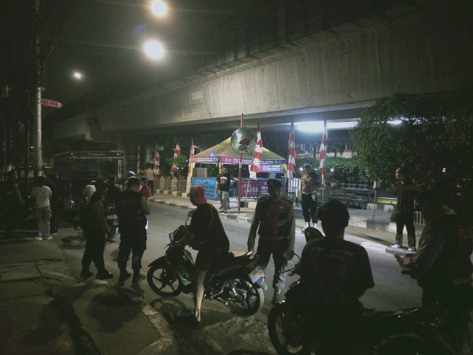 Polsek Metro Penjaringan Gelar KRYD, Dua Motor Tanpa Surat Diamankan